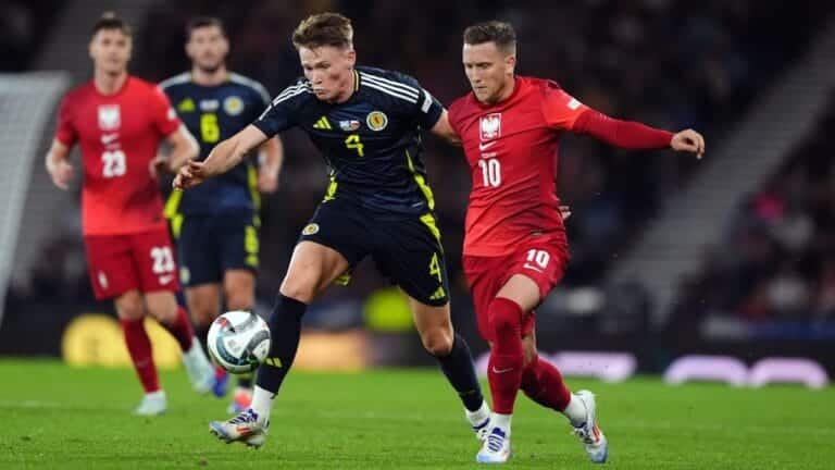 Scotland 2-3 Poland: Visitors snatch Nations League win with late penalty