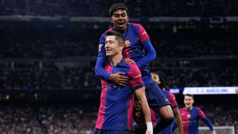 Real Madrid 0-4 Barcelona: Visitors end Los Blancos’ unbeaten run