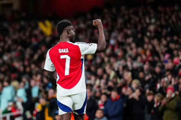 Rice lauds Saka as one of ‘best in the world’ after scoring on Arsenal return