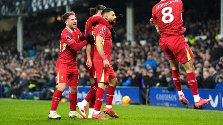 Everton 2-2 Liverpool: Controversial Tarkowski leveller sparks chaotic end to final Merseyside derby at Goodison Park
