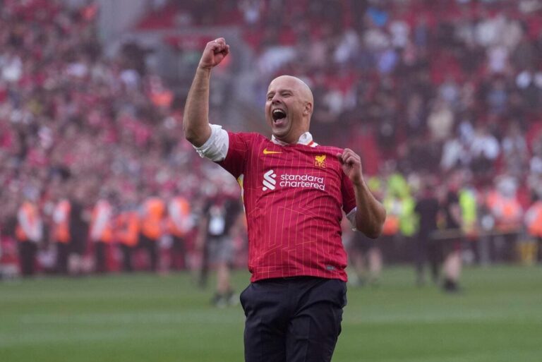 Liverpool win the Premier League: Slot pays musical tribute to Klopp