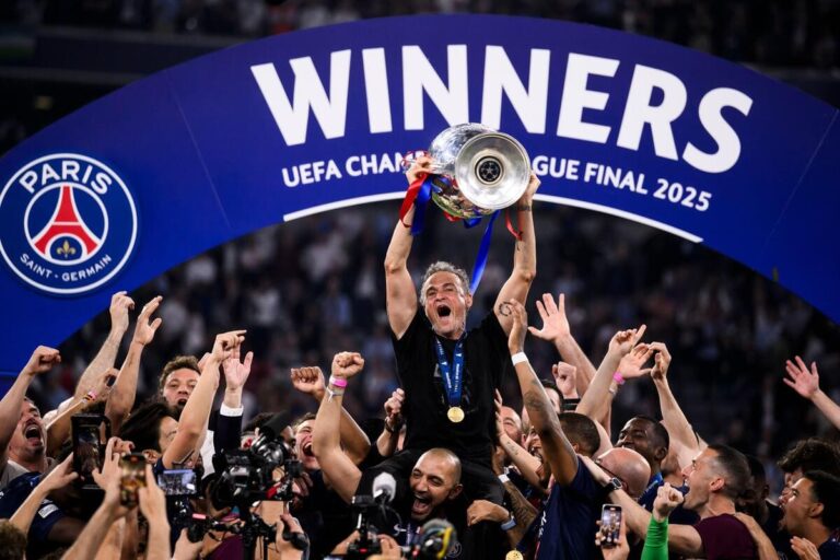 Luis Enrique emotional as PSG fans pay tribute to daughter Xana after Champions League triumph