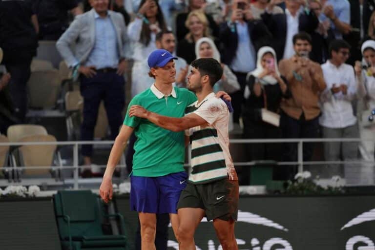 Carlos Alcaraz outlasts Jannik Sinner in record-setting French Open final